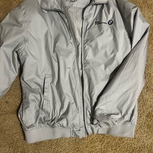 Peter Millar Light Gray Men's Windbreaker BMW championship